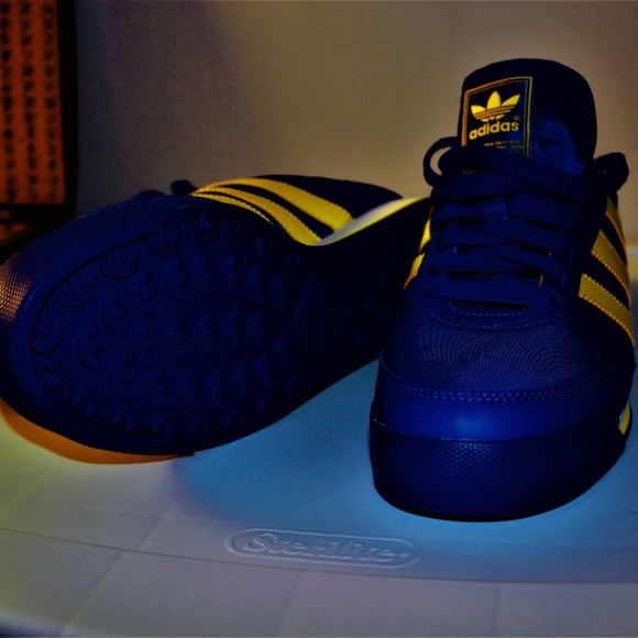 adidas Blue and Yellow Athletic Shoes main image 4